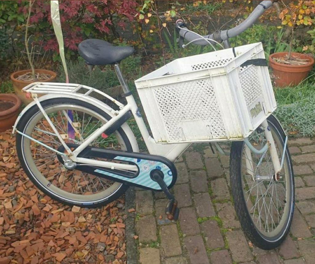 Meisjesfiets Alpina 24 inch met mand, Fietsen en Brommers, Fietsen | Meisjes, Ophalen, Alpina, Versnellingen, Gebruikt