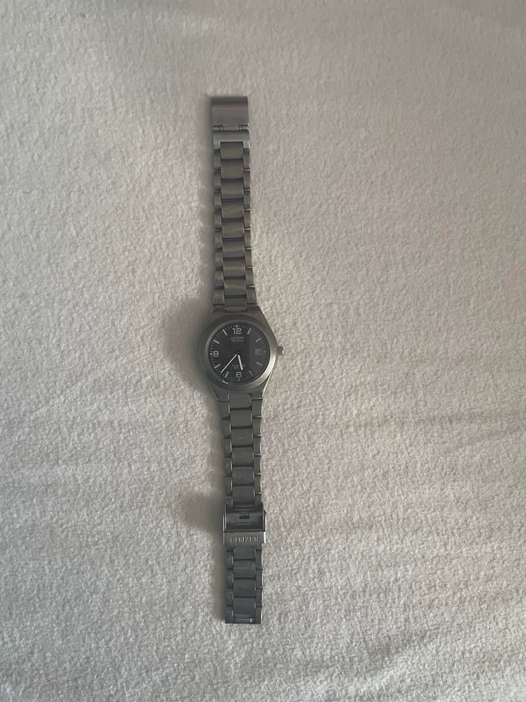 Citizen Titanium WR100 Eco-Drive herenhorloge, Overige materialen, Gebruikt, Ophalen of Verzenden, Polshorloge