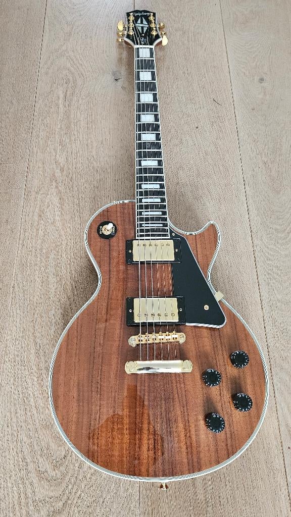 Epiphone Les Paul Custom Koa, Muziek en Instrumenten, Ophalen, Zo goed als nieuw, Solid body, Epiphone