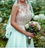 Elegante trouwjurk maat XS/S, Kleding | Dames, Trouwkleding en Trouwaccessoires, Ophalen of Verzenden, Zo goed als nieuw, Wit