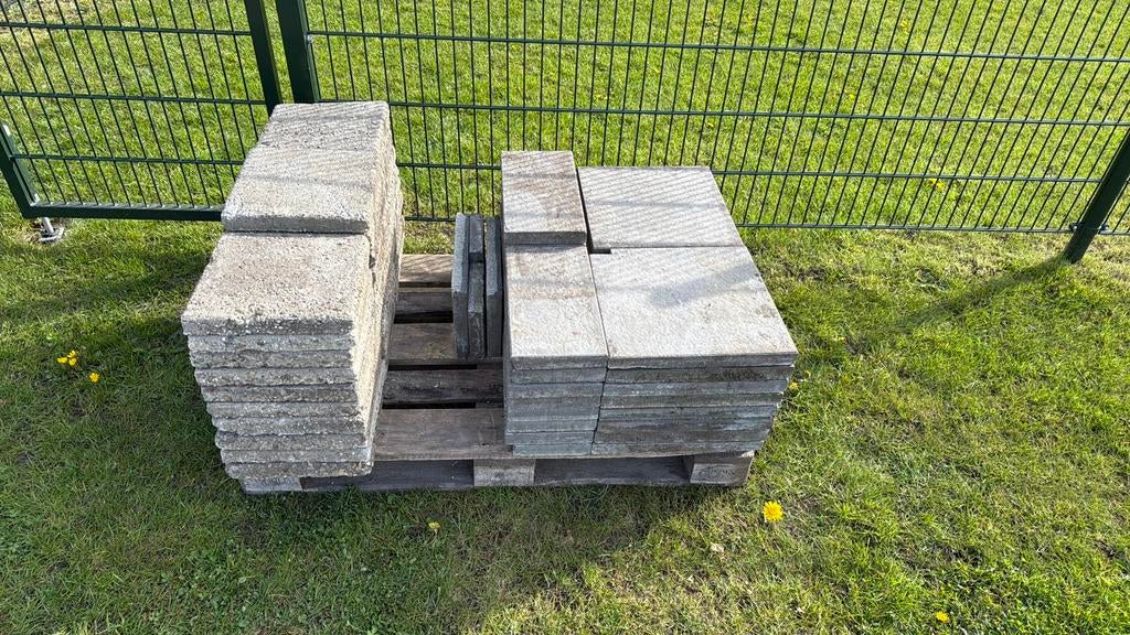 Tegels 30x30 & 40x40 - Terrastegels/Tuintegels, Tuin en Terras, Tegels en Klinkers, Ophalen, Gebruikt, 5 tot 10 m², Beton