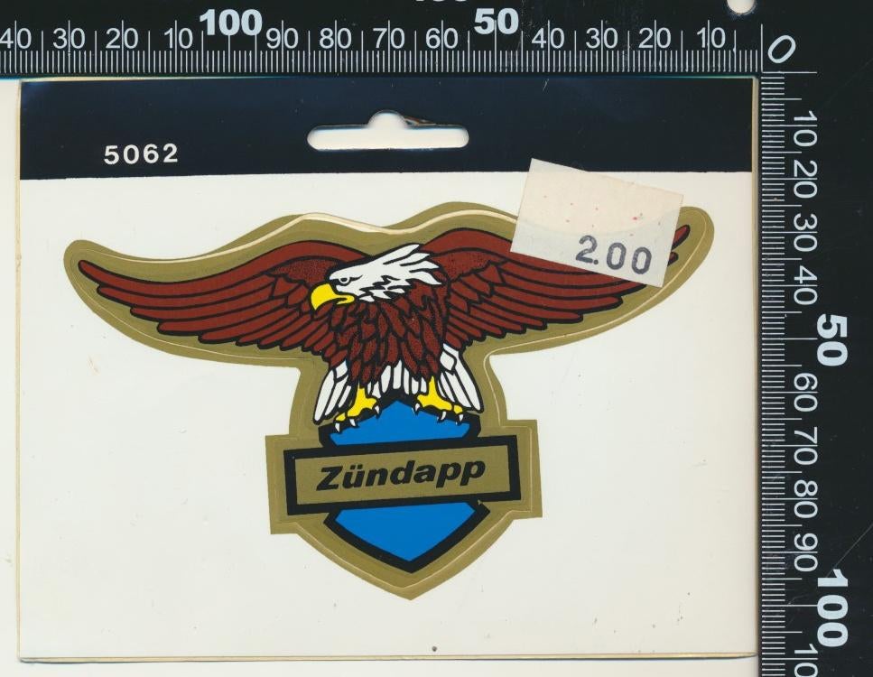 Sticker: Zundapp (6), Ophalen of Verzenden, Zo goed als nieuw, Auto of Motor