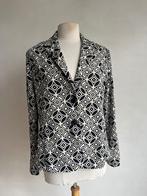 norah blazer maat 42 zwart beige, Verzenden, Zwart, Maat 42/44 (L), Zo goed als nieuw