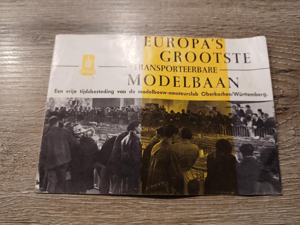 Te koop: oude folder van modelbaan uit 1963, Zo goed als nieuw, Fleischmann, Gelijkstroom of Wisselstroom, Boek, Tijdschrift of Catalogus