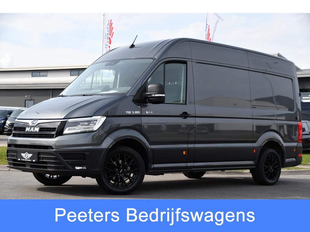MAN TGE 3.180 35 2.0 L3H3 4x4 PB Edition Adaptieve Cruise, C, Auto's, Automaat, Stof, Gebruikt, 4 cilinders