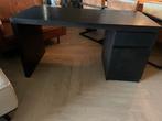IKEA Malm Bureau - Zwart met Lade en Kastje, Huis en Inrichting, Bureaus, Ophalen of Verzenden, Gebruikt, Bureau