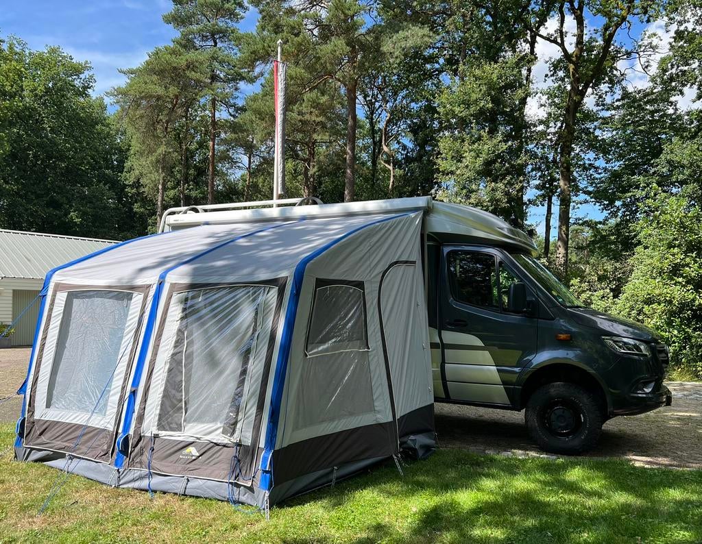 Opblaasbare camper voortent - DWT Zelte Space Air High 4, Ophalen, Zo goed als nieuw, Tot en met 4