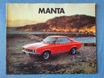 Brochure OPEL MANTA A - 1973 NL, Verzenden, Gelezen, Opel