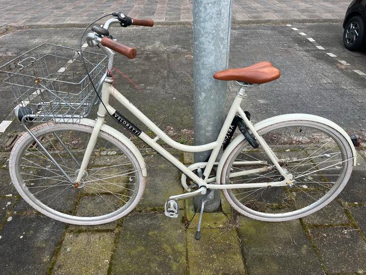 Veloretti Damesfiets caferacer - Technisch Goed, Opknapper, Fietsen en Brommers, Fietsen | Dames | Damesfietsen, Gebruikt, Overige merken