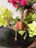 Zeldzaam vintage Kameel Beeldje met Bakjes, messing!, Verzamelen, Beelden en Beeldjes, Ophalen of Verzenden, Gebruikt, Dier