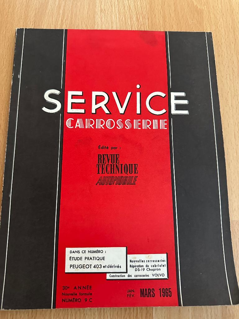 Service Carrosserie Citroën DS 19 Chapron, Ophalen of Verzenden, Gelezen, Citroën