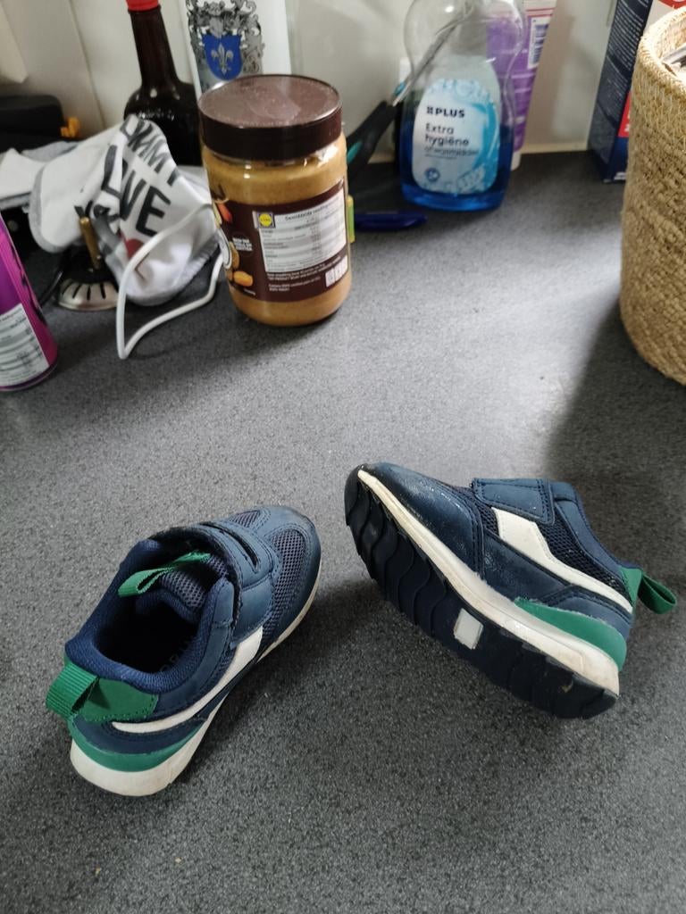 Leuke blauwe kinderschoenen maat 20/21, Ophalen of Verzenden, Gebruikt, Jongen of Meisje, Schoenen