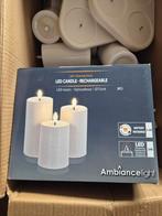 30 LED kaarsen oplaadbaar met opladers - Zo goed als nieuw, Ophalen of Verzenden