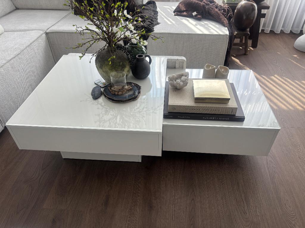 salontafel, Huis en Inrichting, Tafels | Salontafels, Ophalen, Kunststof, 50 tot 100 cm, 50 tot 75 cm