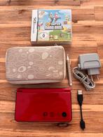 Nintendo DS XL Rood, Spelcomputers en Games, Spelcomputers | Nintendo DS, Dsi XL, Gebruikt, Ophalen of Verzenden, Met beschermhoes of tas