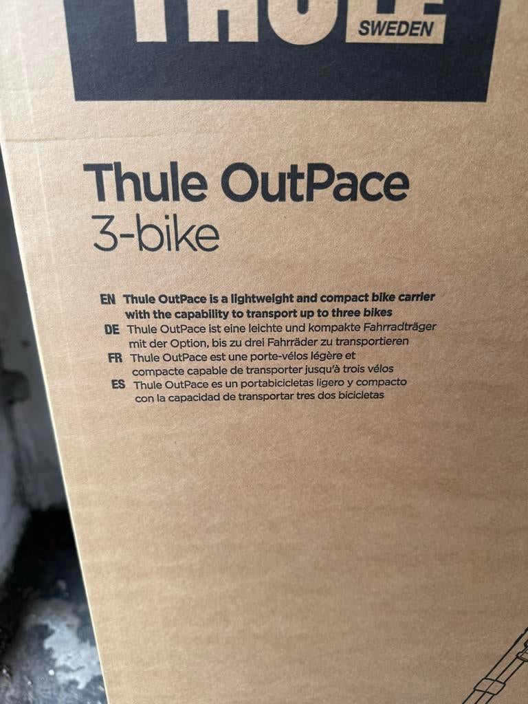 Thule Outpace 90131 3-fietsendrager - OP=OP actie CamperCoen, Auto diversen, 3 fietsen of meer, Ophalen of Verzenden, Trekhaakdrager