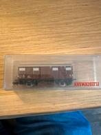 Märklin Mini-Club Spoor Z Gesloten Goederenwagen, Gebruikt, Gelijkstroom of Wisselstroom, Wagon, Ophalen of Verzenden