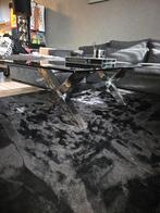 Glazen eettafel en salontafel, Huis en Inrichting, Tafels | Eettafels, Ophalen of Verzenden, Gebruikt, Rechthoekig, 50 tot 100 cm
