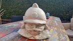 Brandweer beton beeldje, Ophalen of Verzenden, Gebruikt, Beton, Mensenbeeld