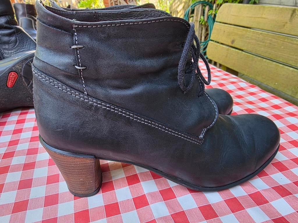 Wolky laarsjes 43 zwart izgst, Wolky, Zwart, Ophalen of Verzenden, Schoenen met hoge hakken