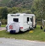 Hindermann fietshoes voor twee fietsen incl rood wit bord, Caravans en Kamperen, Camper-accessoires, Ophalen of Verzenden, Gebruikt