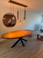 Ovale tafel notenhout 230x120, Ophalen, Gebruikt, 100 tot 150 cm, 200 cm of meer