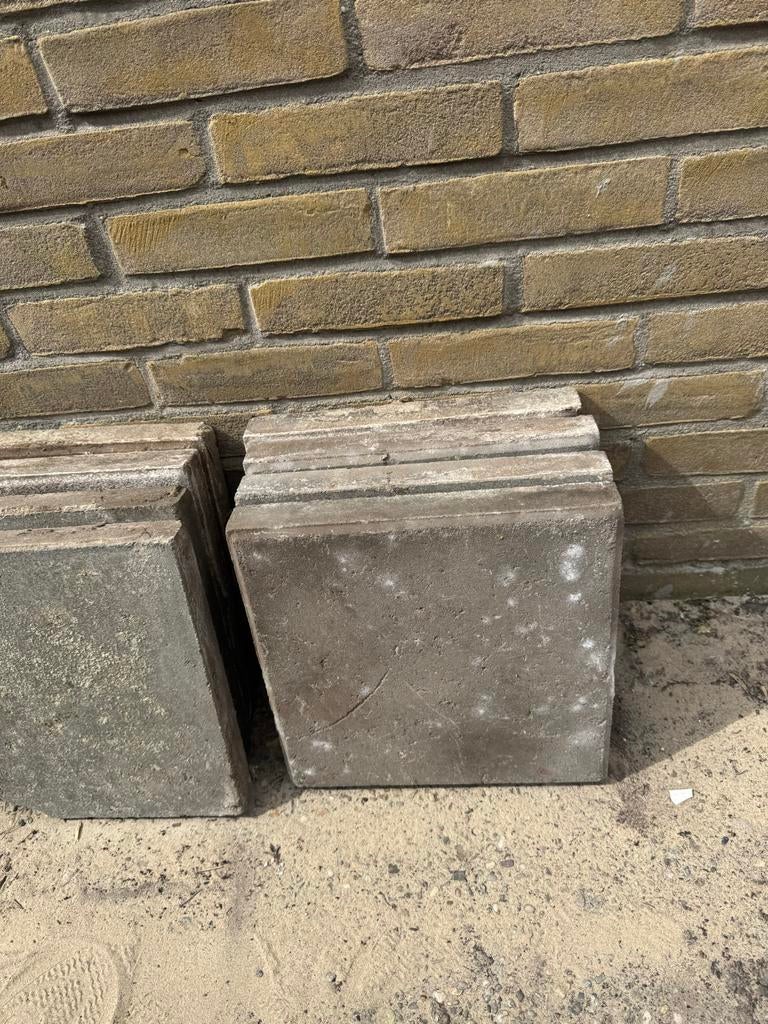 Stoeptegels en gewassen grindtegels, Tuin en Terras, Gebruikt, Ophalen of Verzenden, 10 m² of meer, Beton