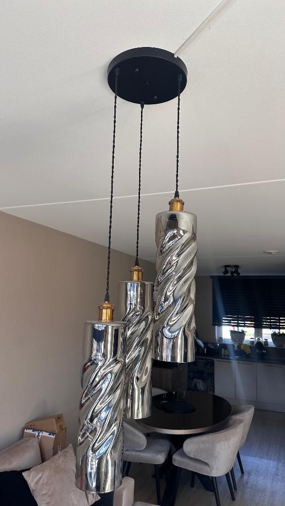 Designer Hanglamp, Huis en Inrichting, Lampen | Hanglampen, Ophalen, Gebruikt, Metropolitan, Glas