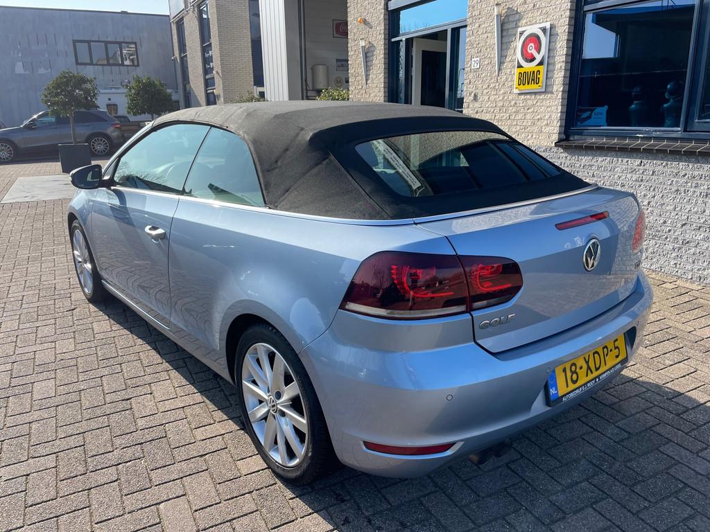 Volkswagen Golf Cabriolet 1.4 TSI- Automaat- NAV-Bluetooth, Auto's, Euro 5, Gebruikt, Zwart, 4 cilinders
