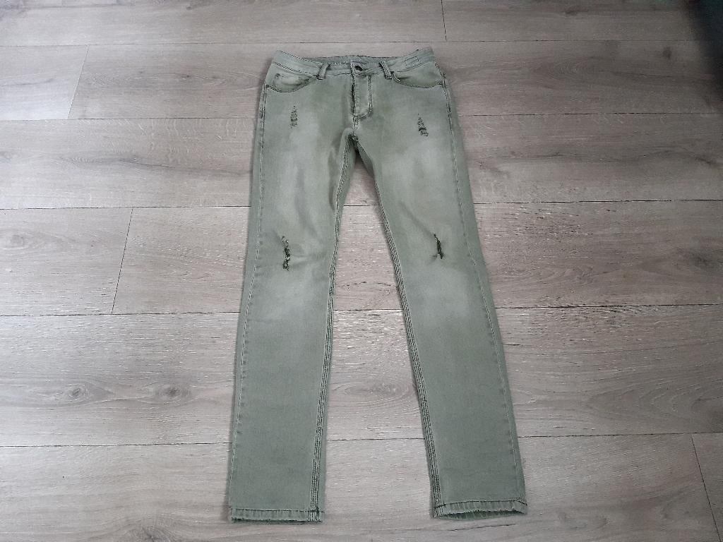 groen spijkerbroek Ashes to Dust mt W30, Kleding | Heren, Spijkerbroeken en Jeans, Overige kleuren, Ashes to dust, W32 (confectie 46) of kleiner