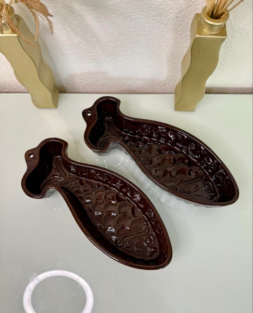 Vintage Scheurich Visvormen West-Duitsland, Antiek en Kunst, Antiek | Keramiek en Aardewerk, Ophalen of Verzenden