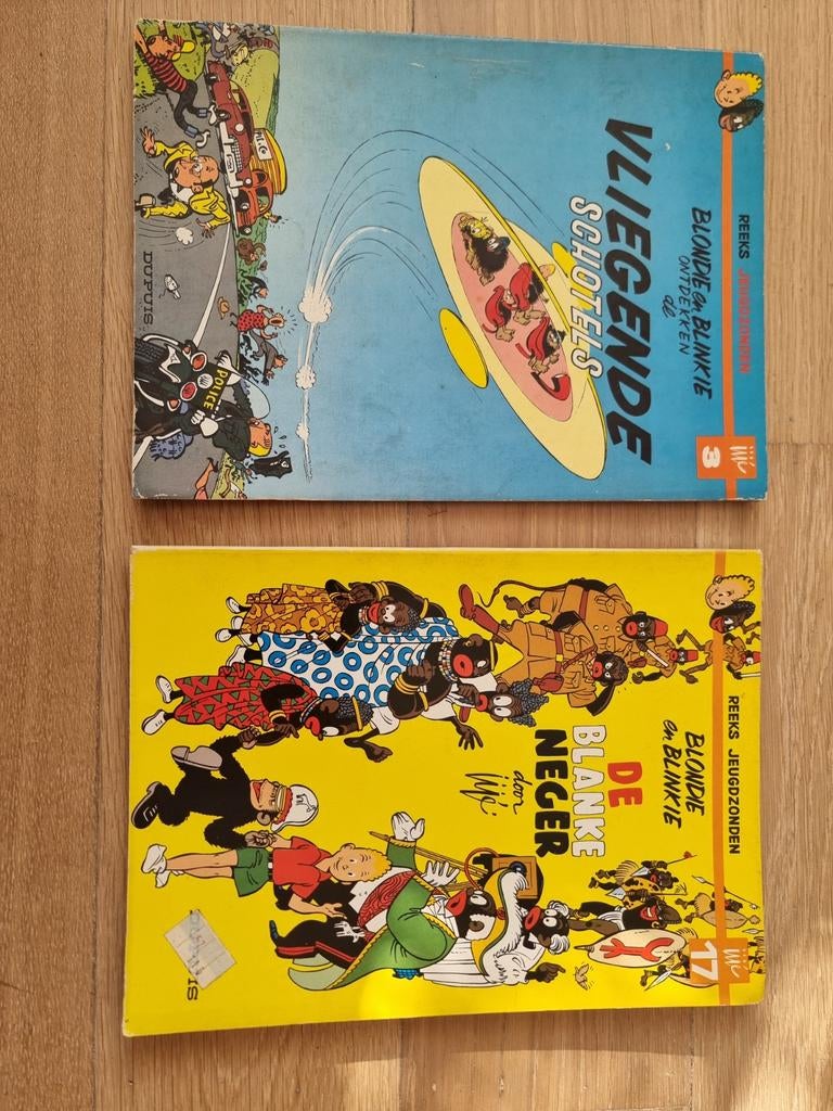Blondie en Blinkie: Vliegende Schotels & De Blanke Neger, Meerdere stripboeken, Ophalen of Verzenden, Gelezen, J. Van Rooy