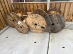 Houten haspel, Tuin en Terras, Tuintafels, Ophalen of Verzenden, Zo goed als nieuw, Rond, Hout