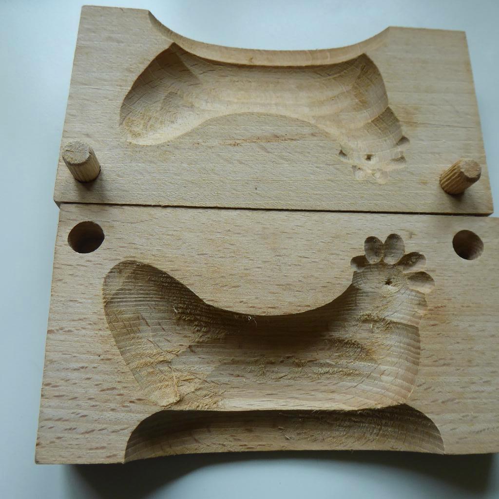 houten mal broedende kip, Antiek en Kunst, Ophalen of Verzenden