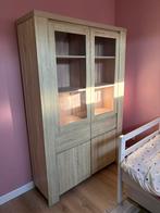 Kast met glazen deuren, servieskast, keukenkast, vitrinekast, Ophalen, 50 tot 100 cm, Zo goed als nieuw, 150 tot 200 cm