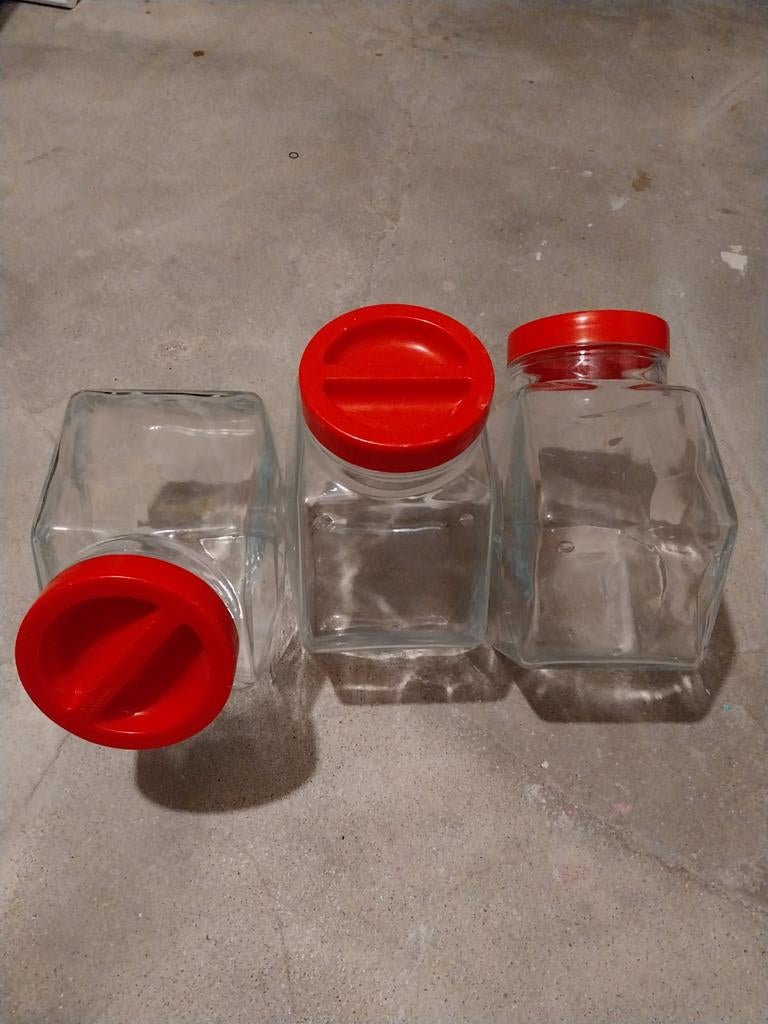 Voorraadpotten: merk: Borgonovo Italy, 
Designer potten., Ophalen of Verzenden, Zo goed als nieuw