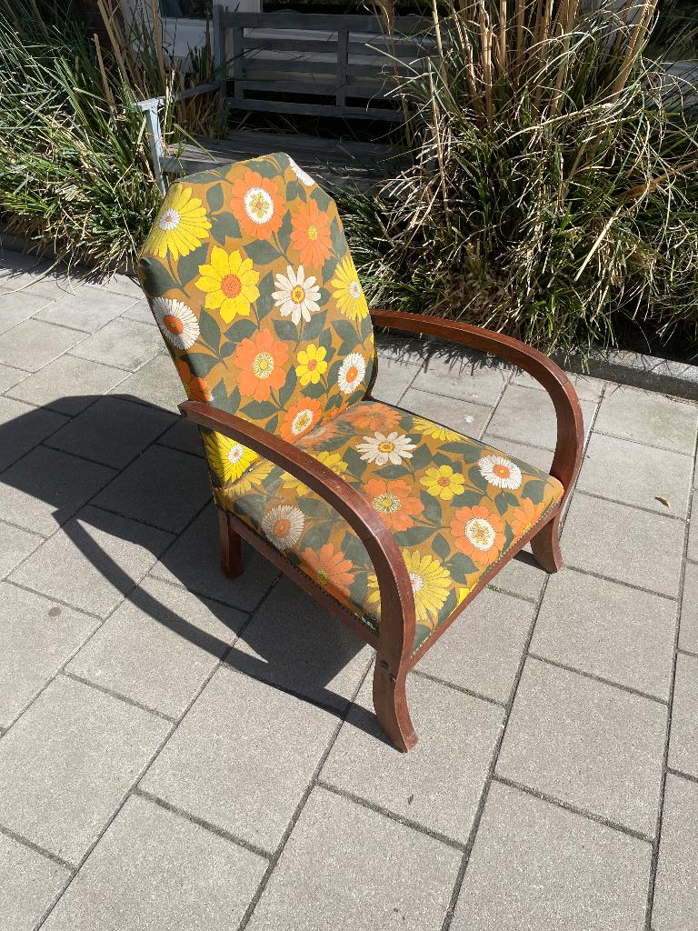 Fauteuil, Gebruikt, 75 tot 100 cm, Ophalen of Verzenden, Stof