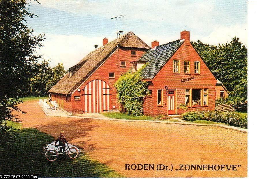 Ansichtkaart	Roden	Zonnehoeve	Jeugd Vak Conferentieoord, Verzenden, 1960 tot 1980, Ongelopen, Drenthe