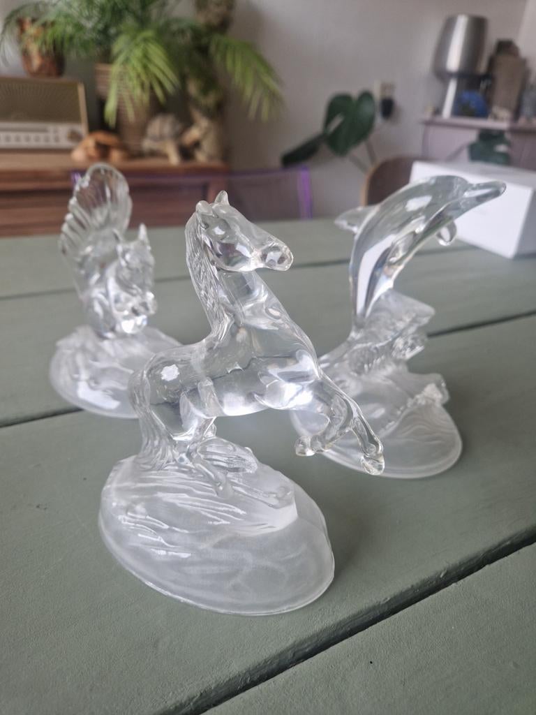 Glazen dieren figuren, Verzamelen, Beelden en Beeldjes, Ophalen of Verzenden, Zo goed als nieuw, Dier