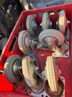 Zwenkwiel en bokwiel set van 4 - Robuuste transportwielen, Gebruikt, W, I, Ophalen
