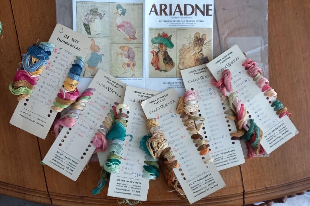 Borduurpakket serie Beatrix Potter, Hobby en Vrije tijd, Borduren en Borduurmachines, Verzenden, Zo goed als nieuw, Handborduren