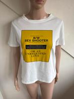 Essentiel Antwerp t-shirt maat xs 0 wit mosterdgeel print, Kleding | Dames, Wit, Ophalen of Verzenden, Zo goed als nieuw, Korte mouw