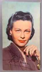 Klein kaartje actrice en zangeres Ilse Werner, Ophalen of Verzenden, Ongelopen