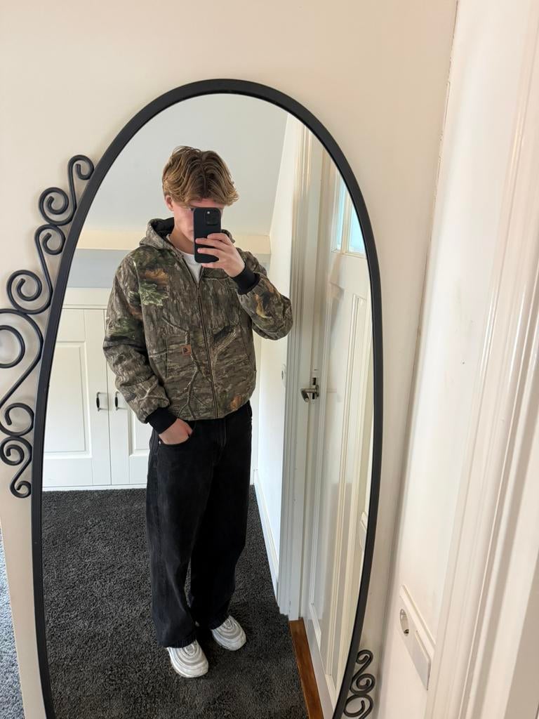Carhartt camouflage jacket (realtree), Ophalen of Verzenden, Zo goed als nieuw, Maat 52/54 (L), Groen