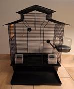 Mooie zwarte vogelkooi zgan, Ophalen, Zo goed als nieuw, Metaal, Vogelkooi