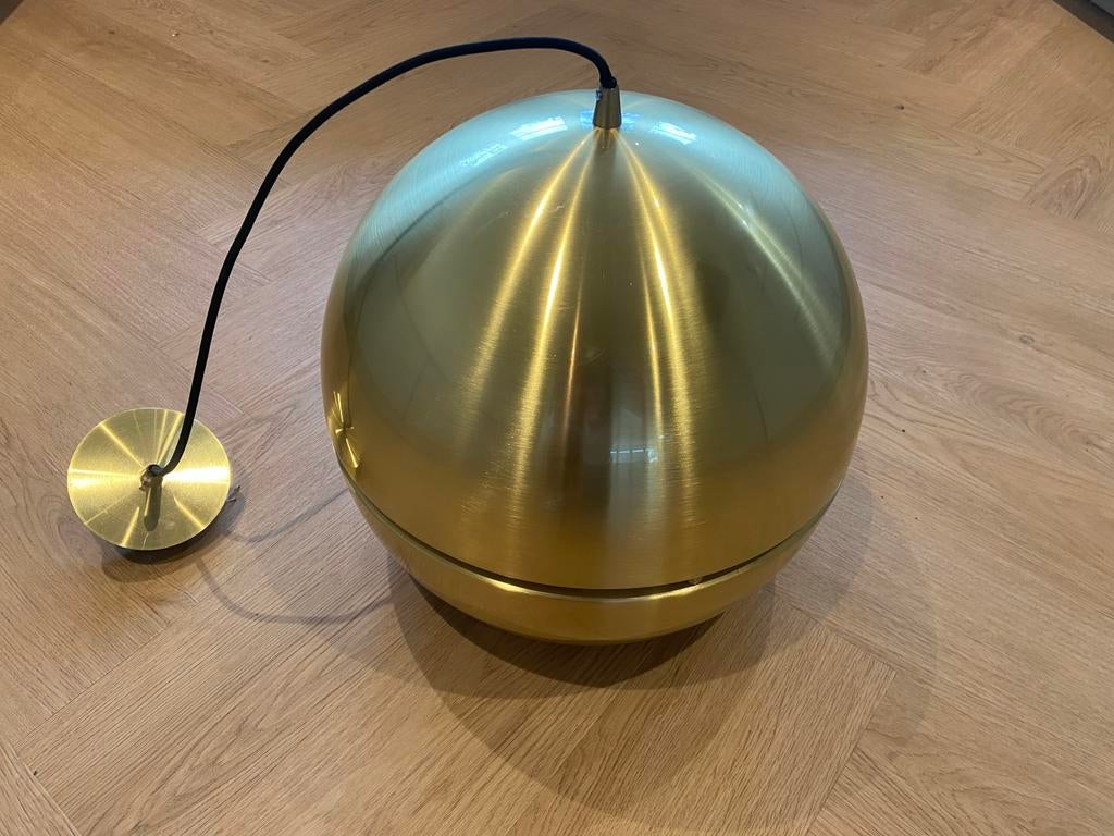 Zuiver Retro Classic '70 hanglamp goud Ø 40, Huis en Inrichting, Lampen | Hanglampen, Ophalen, Gebruikt, Metaal, Minder dan 50 cm