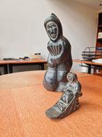 A Wolf Original + Canada Eskimo Art speksteen beeldjes, Ophalen, Gebruikt, Mens