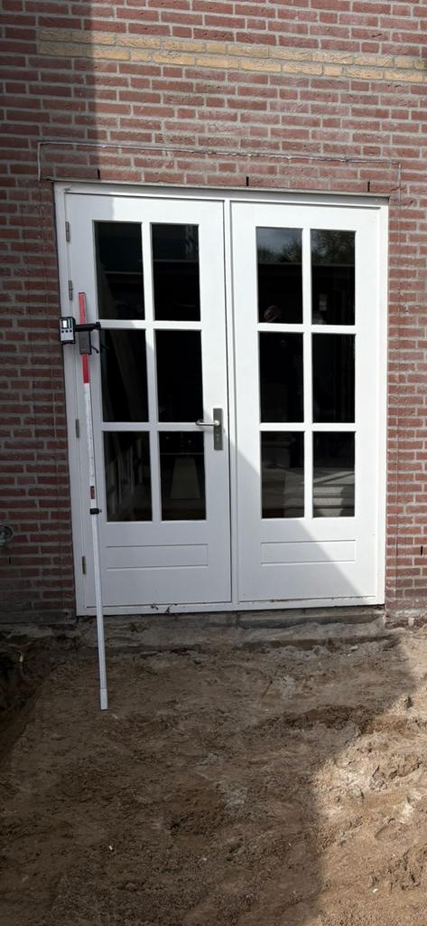 Deur met kozijn rechter kant is een vast deel 177 b 238 h, Doe-het-zelf en Verbouw, Kozijnen en Schuifpuien, 75 tot 150 cm, Deurkozijn