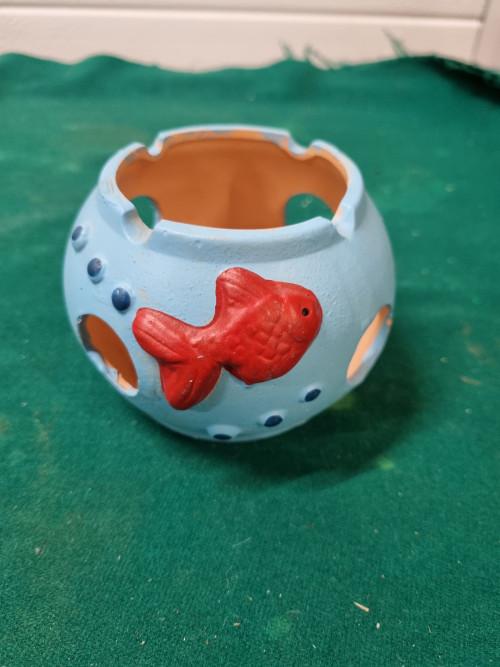 windlicht urn met vis, Ophalen of Verzenden, 'T Olde Gre-j, Info@toldegrej.nl, Endepoelstraat 20f Didam