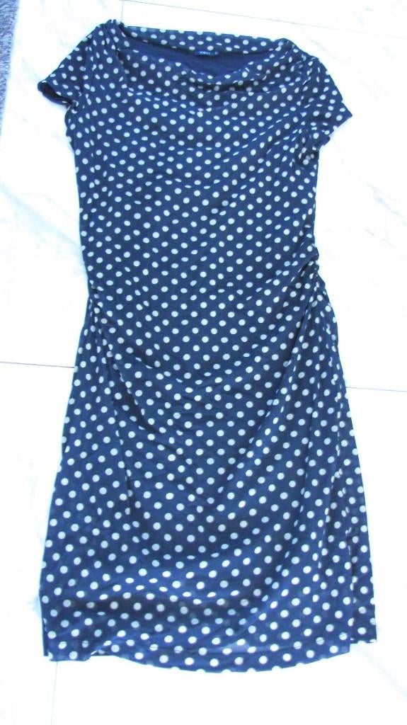 40 PURDEY stippen jurk, Kleding | Dames, Jurken, Maat 38/40 (M), Blauw, Ophalen of Verzenden, Zo goed als nieuw